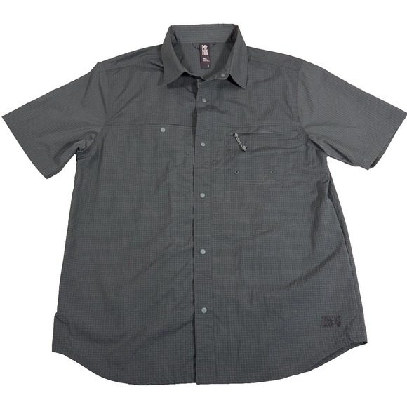 Mountain Hardwear Other - Mountain Hardwear Stryder Shirt Men's L Green Performance Hiking Nylon Button Up